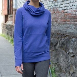 LL Bean cozy pullover with pocket and thumb holes